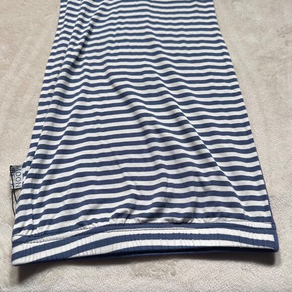 Moon + Beck Baby 0-3 Months Newborn Gown New Blue/White Striped One Piece - Picture 3 of 7